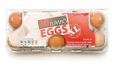 Eggbokser 1x10 i klar plast til jumbo hønseegg - 50 stk. thumbnail
