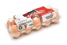 Eggbokser 1x10 i klar plast til jumbo hønseegg -180 stk. thumbnail