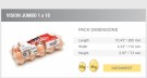 Eggbokser 1x10 i klar plast til jumbo hønseegg -180 stk. thumbnail