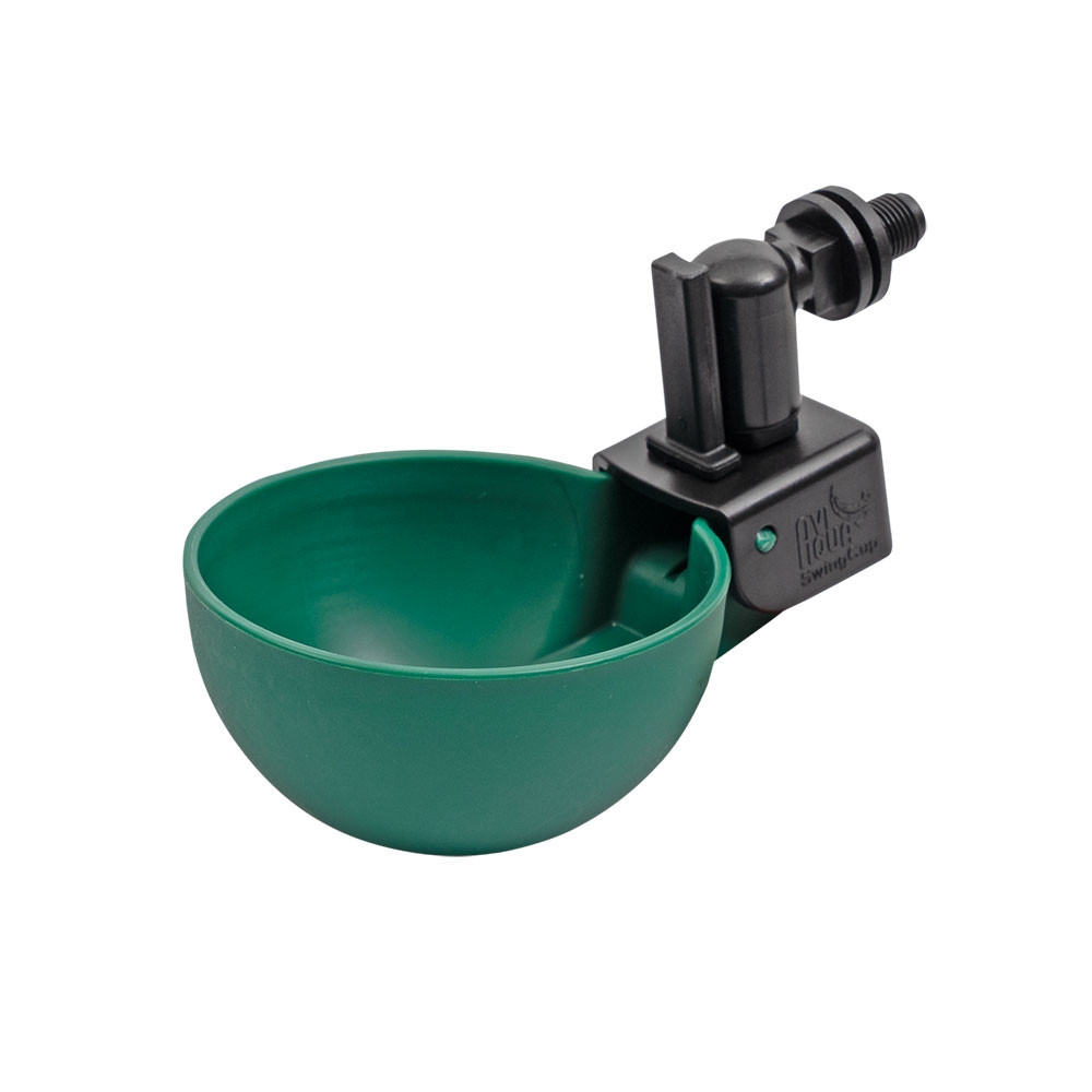Sett med 3 automatiske drikkekopper à 100 ml for kyllinger, fjærkre og fugler. Koppene fylles automatisk etter hver slurk, slik at dyrene dine alltid har friskt vann.