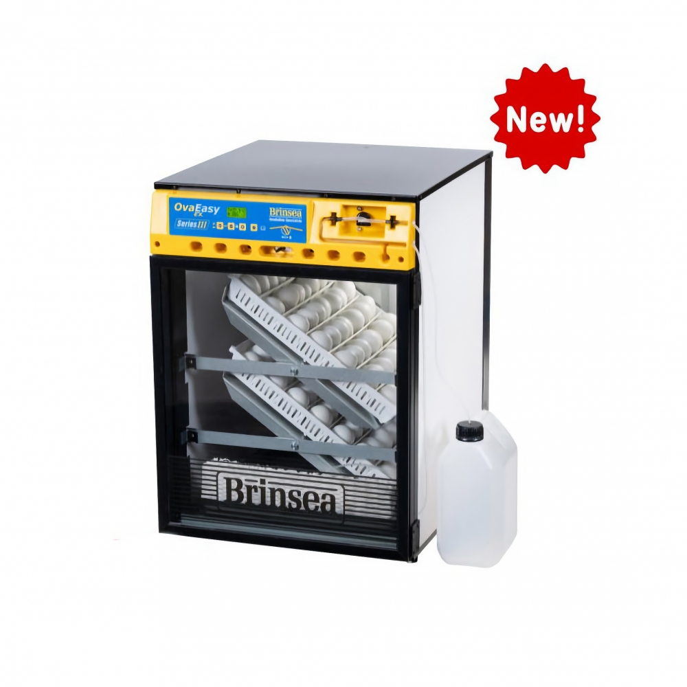 OvaEasy 100 EX series III er bygd som de større modellene og har de samme funksjonene med et par unntak: I motsetning til 190 og 380 har den ingen egen klekkeskuffe i bunnen. Tar 96 egg fra høns,