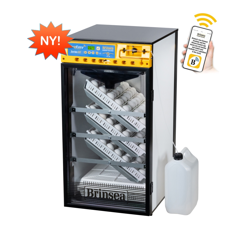 Brinsea OvaEasy 190 EX Connect Series III er en fleksibel rugemaskin med høy ytelse som kombinerer brukervennlighet med helautomatisk fuktighetskontroll. Connect-modellen integreres med Brinsea,s Connect iOS/Android-app, noe som gir ekstra funksjonalitet.